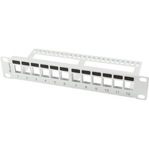Lanberg PPKS-9112-S Patch Panel - 12 Ports, 1U, Gray Lanberg PPKS-9112-S Patch Panel - 12 Ports, 1U, Gray