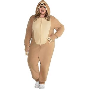 amscan 8407356 Sloth Zipster Adult Jumpsuit Plus XXL 1 Pc amscan 8407356 Sloth Zipster Adult Jumpsuit Plus XXL 1 Pc