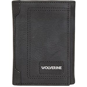 Wolverine Rugged Trifold Leather Wallet, Black, One Size Wolverine Rugged Trifold Leather Wallet, Black, One Size