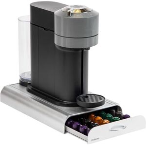 Mind Reader NESTRY6PC-SIL Nespresso Compatible Capsule Drawer Coffee Pod Holder, Storage, 9.25" L x 15" W x 2" H, Silver Plastic Mind Reader NESTRY6PC-SIL Nespresso Compatible Capsule Drawer Coffee Pod Holder, Storage, 9.25" L x 15" W x 2" H, Silver Plastic
