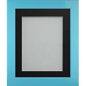 Frame Company Candy Range Aqua Blue 10x8 Frame With Black Mount for image size 8x6 inches Frame Company Candy Range Aqua Blue 10x8 Frame With Black Mount for image size 8x6 inches