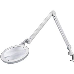 daylight Omega 7 LED Magnifying Lamp, Adjustable Arm, Professional-Grade Light for Precision Tasks 7" Acrylic Lens, 3 Diopter (1.75X) Magnification, 6,300 Lux at 6”, 4 Brightness Levels White, 1 Count daylight Omega 7 LED Magnifying Lamp, Adjustable Arm, Professional-Grade Light for Precision Tasks 7" Acrylic Lens, 3 Diopter (1.75X) Magnification, 6,300 Lux at 6”, 4 Brightness Levels White, 1 Count
