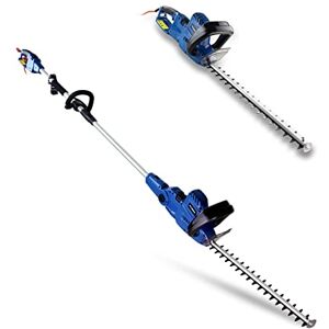 Hyundai 550W 440mm 2-in-1 Hedge Trimmer, Extendable Corded Electric Pole Telescopic Trimmer Pruner, 2.52m Reach, 10m Cable, 5.7kg, 3 Year Warranty Hyundai 550W 440mm 2-in-1 Hedge Trimmer, Extendable Corded Electric Pole Telescopic Trimmer Pruner, 2.52m Reach, 10m Cable, 5.7kg, 3 Year Warranty