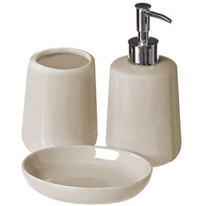 Premier Housewares Moon Bathroom Set, Natural, 3-Piece Premier Housewares Moon Bathroom Set, Natural, 3-Piece