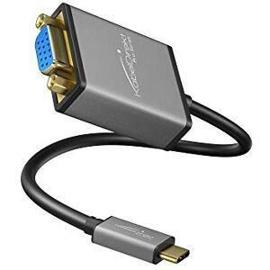KabelDirekt – USB C to VGA adapter – 0.15m – (supports resolutions up to 1920 x 1200 / 60Hz, USB C 3.1 and Thunderbolt 3, suitable for MacBook Pro 2016/2017, MacBook 12" and other devices) KabelDirekt – USB C to VGA adapter – 0.15m – (supports resolutions up to 1920 x 1200 / 60Hz, USB C 3.1 and Thunderbolt 3, suitable for MacBook Pro 2016/2017, MacBook 12" and other devices)