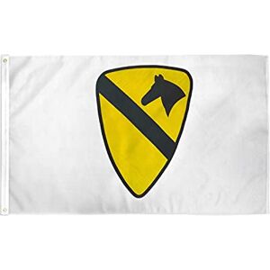AZ FLAG 1St Cavalry Division Of United States Flag 3x5 Ft 100D Polyester First Team Us Banner with Two Metal Grommets Fade Resistant Vivid Colors 3' x 5' Feet 150x90 Cm AZ FLAG 1St Cavalry Division Of United States Flag 3x5 Ft 100D Polyester First Team Us Banner with Two Metal Grommets Fade Resistant Vivid Colors 3' x 5' Feet 150x90 Cm