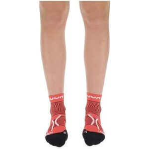 UYN Artze Wall Art Women's Run Marathon Zero Socks, Coral/White, 35/36 UYN Artze Wall Art Women's Run Marathon Zero Socks, Coral/White, 35/36