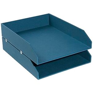 Exacompta Ref 14603E Set of 2 Office by Me Letter Trays for documents in A4+ Format Dimensions 13 x 26 x 33.8 cm Equipped with Small Non-Slip Pads Duck Blue Exacompta Ref 14603E Set of 2 Office by Me Letter Trays for documents in A4+ Format Dimensions 13 x 26 x 33.8 cm Equipped with Small Non-Slip Pads Duck Blue
