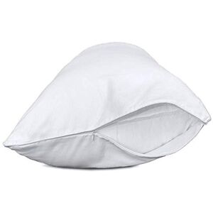 Precoco Pillow Cases Standard Size Set of 2 100% Cotton White Pillowcases Standard with 600 Threads Stable Pillow Covers with Zipper Hidden for Wrinkle-free & Reduces Respiratory Irritation, 20x26 Precoco Pillow Cases Standard Size Set of 2 100% Cotton White Pillowcases Standard with 600 Threads Stable Pillow Covers with Zipper Hidden for Wrinkle-free & Reduces Respiratory Irritation, 20x26