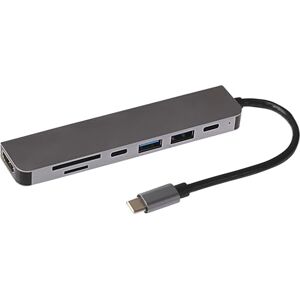 Nikkai USB C Hub Adapter, 6-in-1 with 2x USB-A 3.0, 4K HDMI, 2x USB-C, SD/Micro SD Card Reader for MacBook Air, MacBook Pro, Dell XPS, Lenovo ThinkPad and More Nikkai USB C Hub Adapter, 6-in-1 with 2x USB-A 3.0, 4K HDMI, 2x USB-C, SD/Micro SD Card Reader for MacBook Air, MacBook Pro, Dell XPS, Lenovo ThinkPad and More