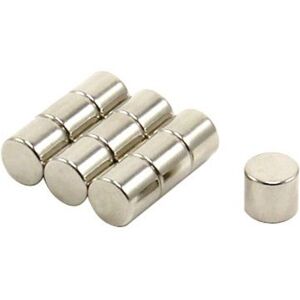FIRST4MAGNETS N42 Neodymium Magnet for Engineering, Manufacturing and Technology Applications 8mm dia x 7.25mm thick 2.4kg Pull Pack of 10 FIRST4MAGNETS N42 Neodymium Magnet for Engineering, Manufacturing and Technology Applications 8mm dia x 7.25mm thick 2.4kg Pull Pack of 10