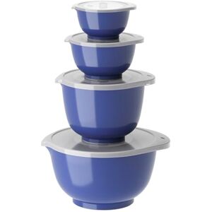Rosti Margrethe Set of 4 Plastic Mixing Bowls 4 Lids Included Airtight Salad Bowls Airtight Salad Bowls 0.25 Litre, 0.5 Liter, 1.5 Litre and 3 Litre, Electric Blue Rosti Margrethe Set of 4 Plastic Mixing Bowls 4 Lids Included Airtight Salad Bowls Airtight Salad Bowls 0.25 Litre, 0.5 Liter, 1.5 Litre and 3 Litre, Electric Blue