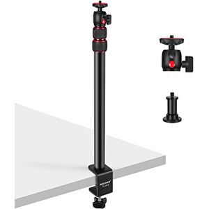 NEEWER Extendable Camera Desk Mount with Ball Head, 17"-40" Adjustable Table Light Stand with 1/4" Screw & C Clamp for DSLR Camera, Ring Light, Live Stream, Vlog, Max Load: 6.6lb/3kg, TL283 (RED) NEEWER Extendable Camera Desk Mount with Ball Head, 17"-40" Adjustable Table Light Stand with 1/4" Screw & C Clamp for DSLR Camera, Ring Light, Live Stream, Vlog, Max Load: 6.6lb/3kg, TL283 (RED)