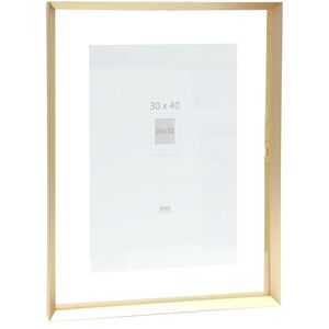 Deknudt Frames Photo frame between two glasses gold rim aluminium for size up to 30x40 cm S028A1 to hang Deknudt Frames Photo frame between two glasses gold rim aluminium for size up to 30x40 cm S028A1 to hang