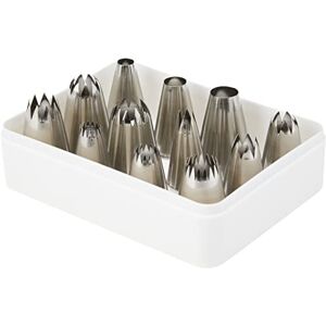 PME NZSS1 JEM Savoy Piping Nozzle Set of 12, Silver PME NZSS1 JEM Savoy Piping Nozzle Set of 12, Silver