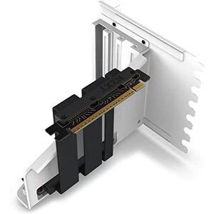 NZXT Vertical GPU Mounting Kit AB-RH175-W1-175 mm PCIe 4.0x16 Riser Cable GPU Holder Sturdy Steel Bracket White NZXT Vertical GPU Mounting Kit AB-RH175-W1-175 mm PCIe 4.0x16 Riser Cable GPU Holder Sturdy Steel Bracket White
