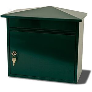Burg-Wächter Burg-Wachter MB15G Mersey Large Wall Mounted Galvanised Steel Post Box , Green 390mm x 347mm x 206mm Burg-Wächter Burg-Wachter MB15G Mersey Large Wall Mounted Galvanised Steel Post Box , Green 390mm x 347mm x 206mm