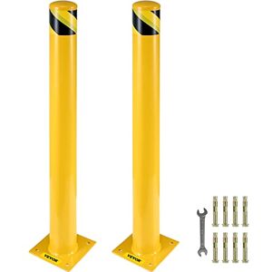 VEVOR Safety Bollard, 42 Inch Height Bollard Post, 5.5 Inch Diameter Steel Pipe Safety Bollard Post, Yellow Steel Bollard, Steel Safety Bollard with 8 Anchor Bolts, Perfect for Traffic-Sensitive Area VEVOR Safety Bollard, 42 Inch Height Bollard Post, 5.5 Inch Diameter Steel Pipe Safety Bollard Post, Yellow Steel Bollard, Steel Safety Bollard with 8 Anchor Bolts, Perfect for Traffic-Sensitive Area
