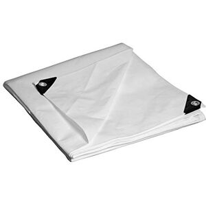 Dry Top Poly Tarp, Polyethylene (PE) Aluminum, White, 10 Ft x 12 Ft (10-Mil) Dry Top Poly Tarp, Polyethylene (PE) Aluminum, White, 10 Ft x 12 Ft (10-Mil)
