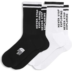 The North Face Unisex Everyday Crew Nse 2P Socks, Tnf Black/Tnf White, M The North Face Unisex Everyday Crew Nse 2P Socks, Tnf Black/Tnf White, M