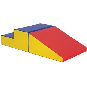 HOMCOM Soft Play Set, 2-Piece Kids Climb and Crawl Foam Play Activity Toys, Soft Climb Equipment for Toddlers 12-36 Months, Red HOMCOM Soft Play Set, 2-Piece Kids Climb and Crawl Foam Play Activity Toys, Soft Climb Equipment for Toddlers 12-36 Months, Red