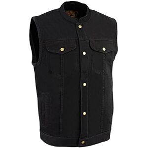 MILWAUKEE PERFORMANCE Men's Denim Club Style Vest (Black, Small) MILWAUKEE PERFORMANCE Men's Denim Club Style Vest (Black, Small)