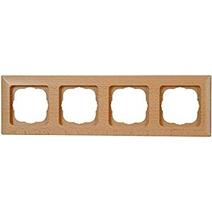 Kopp Milano 306815087 Cover Frame for 4 Sockets for Vertical and Horizontal Mounting Beech Kopp Milano 306815087 Cover Frame for 4 Sockets for Vertical and Horizontal Mounting Beech
