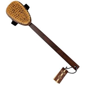 Eco Bath London Natural Sisal Walnut Wood Body Brush Luxurious Dry Brushing Body Brush with Firm Bristles and Detachable Handle for Exfoliation, Cellulite Treatment, and Improved Circulation Eco Bath London Natural Sisal Walnut Wood Body Brush Luxurious Dry Brushing Body Brush with Firm Bristles and Detachable Handle for Exfoliation, Cellulite Treatment, and Improved Circulation