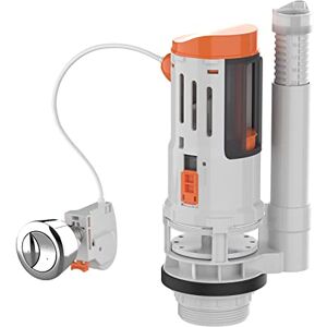 Ibergrif M20522 Toilet Dual Flush Valve with Button, Suitable for 2 Inch (Φ59-61MM) Toilet Flush System Replacement Adjustable, White Ibergrif M20522 Toilet Dual Flush Valve with Button, Suitable for 2 Inch (Φ59-61MM) Toilet Flush System Replacement Adjustable, White