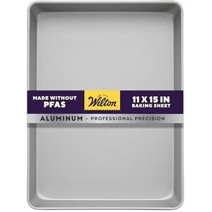 Wilton Aluminum Performance Sheet Tin 11 x 15, Silver, 11 by 15 by 2-Inch Wilton Aluminum Performance Sheet Tin 11 x 15, Silver, 11 by 15 by 2-Inch