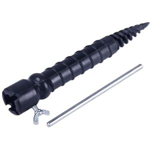 Relaxdays Ground Sleeve, for Parasols & Airers, Screw-in, 25 mm Pole Thickness, 29 cm Spike, Black, Plastic, Iron, 29 x 4 x 4 cm Relaxdays Ground Sleeve, for Parasols & Airers, Screw-in, 25 mm Pole Thickness, 29 cm Spike, Black, Plastic, Iron, 29 x 4 x 4 cm