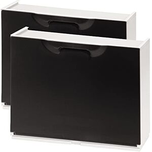 WELL HOME MOBILIARIO & DECORACIÓN WELLHOME Pack of 2 Black Polypropylene Shoe Rack, 40,1x51x17,3 cms. c/u WELL HOME MOBILIARIO & DECORACIÓN WELLHOME Pack of 2 Black Polypropylene Shoe Rack, 40,1x51x17,3 cms. c/u