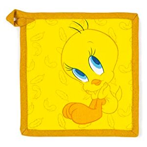 Excelsa Tweety Kitchen Pot Holder, Cm. 20 x 20, Lining 100% Cotton, Padding Polyester Excelsa Tweety Kitchen Pot Holder, Cm. 20 x 20, Lining 100% Cotton, Padding Polyester