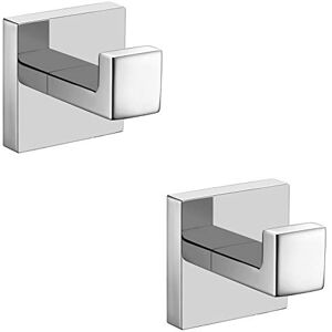 Nolimas Bath Towel Hook SUS 304 Stainless Steel Square Clothes Towel Coat Robe Hook Cabinet Closet Door Sponges Hanger for Bath Kitchen Garage Heavy Duty Wall Mounted, Chrome Polished Finish,2Pack Nolimas Bath Towel Hook SUS 304 Stainless Steel Square Clothes Towel Coat Robe Hook Cabinet Closet Door Sponges Hanger for Bath Kitchen Garage Heavy Duty Wall Mounted, Chrome Polished Finish,2Pack