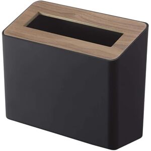YAMAZAKI 5230 RIN Table Trash Can, black, ABS Resin/Wood, Minimalist, 22 x 9 x 15.5 cm YAMAZAKI 5230 RIN Table Trash Can, black, ABS Resin/Wood, Minimalist, 22 x 9 x 15.5 cm