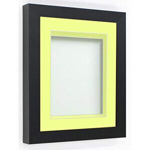 Frame Company Rickman Box Frame Black with Lemon Bon Bon Mount, 7x5 for 5x3 inch Frame Company Rickman Box Frame Black with Lemon Bon Bon Mount, 7x5 for 5x3 inch