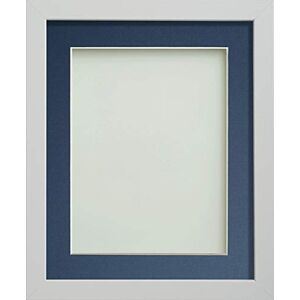 Frame Company Allington White 10x8 inch Frame With Blue Mount For Image 6x4 inch *Choice of sizes* Fitted with Real Glass Frame Company Allington White 10x8 inch Frame With Blue Mount For Image 6x4 inch *Choice of sizes* Fitted with Real Glass