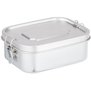 Relaxdays Stainless Steel Lunch Box - 1L - Silver Relaxdays Stainless Steel Lunch Box - 1L - Silver