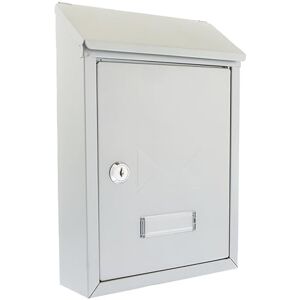 Burg-Wächter Burg-Wachter MB09S Avon Rear Entry Wall Mounted Galvanised Steel Lockable Weatherproof Post Box Silver 21x30x7cm Burg-Wächter Burg-Wachter MB09S Avon Rear Entry Wall Mounted Galvanised Steel Lockable Weatherproof Post Box Silver 21x30x7cm