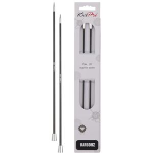 KNITPRO Karbonz Single Pointed Needles 14" (35cm) 3.75 mm KNITPRO Karbonz Single Pointed Needles 14" (35cm) 3.75 mm
