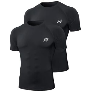 MEETWEE Compression Shirt Men's, Short/Long Sleeve Functional Men's Sports Shirt for Running Jogging Sports Gym MEETWEE Compression Shirt Men's, Short/Long Sleeve Functional Men's Sports Shirt for Running Jogging Sports Gym