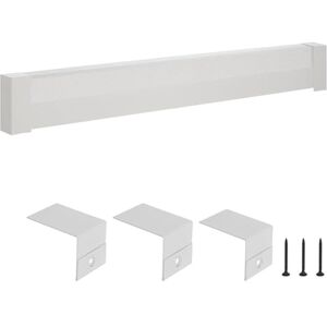 VEVOR Baseboard Heater Covers, Basic Series 1831 mm Standard Electric Heating Unit Front Cover for Home Improvement, Heavy-duty Steel, Easy Installation for Bedroom Replacing Old Cover, White VEVOR Baseboard Heater Covers, Basic Series 1831 mm Standard Electric Heating Unit Front Cover for Home Improvement, Heavy-duty Steel, Easy Installation for Bedroom Replacing Old Cover, White