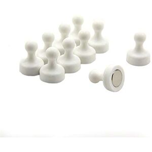 FIRST4MAGNETS High Power White Skittle Magnet for Fridge, Office, Whiteboard, Noticeboard, Filing Cabinet 19mm dia x 25mm tall Pack of 10 FIRST4MAGNETS High Power White Skittle Magnet for Fridge, Office, Whiteboard, Noticeboard, Filing Cabinet 19mm dia x 25mm tall Pack of 10