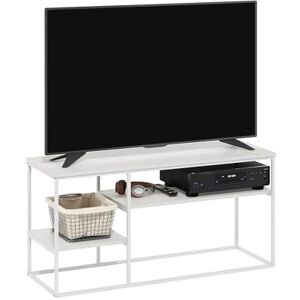 Furinno Moretti Modern Lifestyle TV Stand for TV up to 50 Inch, Solid White/White Furinno Moretti Modern Lifestyle TV Stand for TV up to 50 Inch, Solid White/White