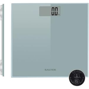 Salter 9028 SCFAZF0B Digital Bathroom Scales Large Tap Start Platform For Body Weight, LCD Display, Max 180kg, Ultra Slim Razor Design,15 Year Guarantee, Includes 1 x CR2032 Battery, Silver Salter 9028 SCFAZF0B Digital Bathroom Scales Large Tap Start Platform For Body Weight, LCD Display, Max 180kg, Ultra Slim Razor Design,15 Year Guarantee, Includes 1 x CR2032 Battery, Silver