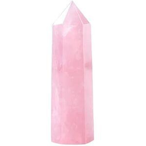 BAWHO 1pcs Natural Pink Rose Quartz Crystal Obelisk Wand Point Home Decor Decoration Gift QINTINYIN (Color : 1pc_550-600g) BAWHO 1pcs Natural Pink Rose Quartz Crystal Obelisk Wand Point Home Decor Decoration Gift QINTINYIN (Color : 1pc_550-600g)