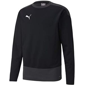 Puma Men's teamGOAL 23 Training Sweat Pullover, Black-Asphalt, S Puma Men's teamGOAL 23 Training Sweat Pullover, Black-Asphalt, S