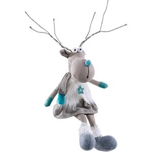 WeRChristmas Sitting Girl Reindeer Figurine, Multi-Colour, 42cm WeRChristmas Sitting Girl Reindeer Figurine, Multi-Colour, 42cm