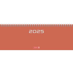 BRUNNEN Landscape Appointment Book Model 772 2025 297 x 105 mm Cardboard Coral BRUNNEN Landscape Appointment Book Model 772 2025 297 x 105 mm Cardboard Coral