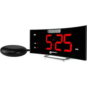 Geemarc 95dB Super Loud Alarm Clock with Bright Flashing Light, Bed Shaker and Snooze Function The WAKE 'N' SHAKE Curve for Heavy Sleepers and Hearing Impaired USB Charging Port UK Version Geemarc 95dB Super Loud Alarm Clock with Bright Flashing Light, Bed Shaker and Snooze Function The WAKE 'N' SHAKE Curve for Heavy Sleepers and Hearing Impaired USB Charging Port UK Version